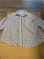 ($29) Croft & Barrow Flannel Button Up Shirt,2X