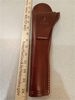 Leather gun holster fits colt 1851 and 60