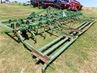 22; JOHN DEERE 1100 3PT CULIVATOR, 3 ROW TINE HARR