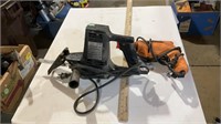 Reciprocating saw, electric corded drill