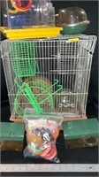 Hamster cage with allot of accessories