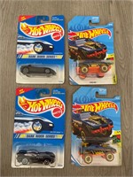 Hot Wheels Die Cast Cars Bundle of 4 on card