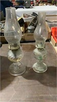 Two oil lamps untested