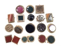 RARE Antique Studs / Buttons Minerals & Stone