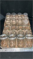 Ball wide mouth canning jars, 24 pint jars