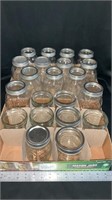 Ball canning jars, mixed sizes