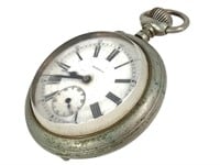 2.5" W Saxonia Railroad Pocket Watch