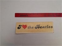 I Love the Beatles Vintage Bumper Sticker