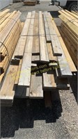 Assorted construction lumber
