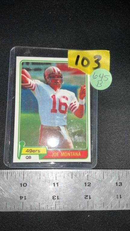 Joe Montana trading card