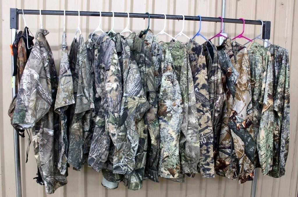 Various Camo/Hunting Shirts, most are XXL