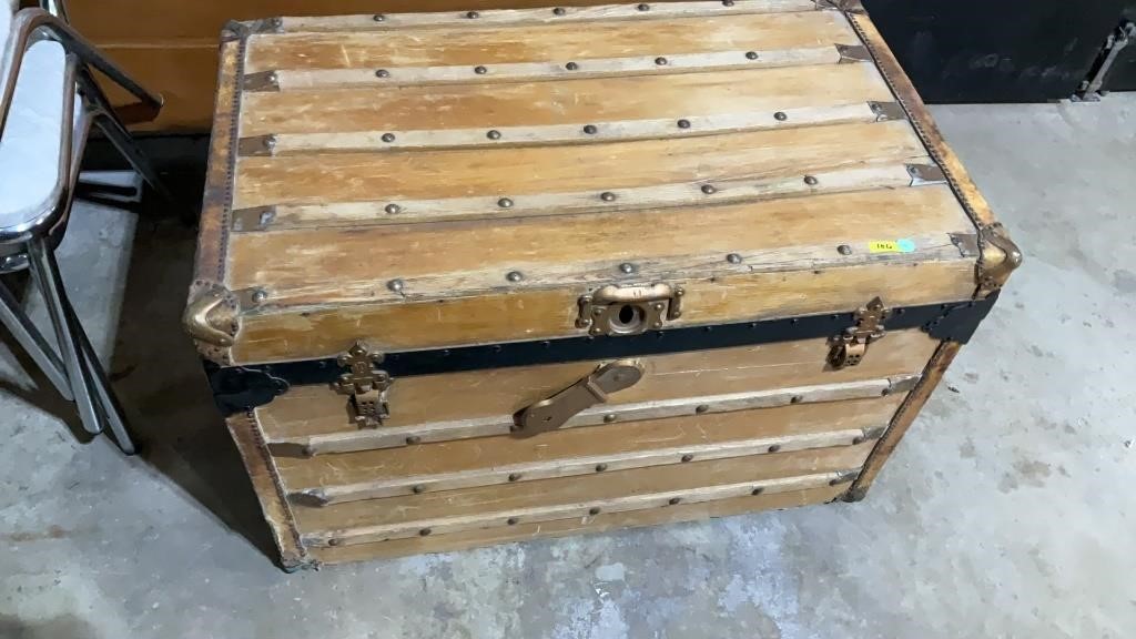 Wooden chest 34x20x22”