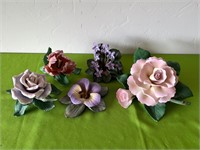 Lenox, Gorham, Capodimonte Porcelain Flowers