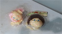 2 cabbage patch doll type head and hands sets