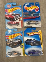 Hot Wheels Die Cast Cars Bundle of 4 on card