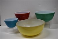 Vintage Primary Color Pyrex Nesting Bowls