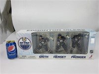 3 figurines de hockey , Edmonton Oilers