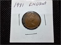 1981 English New Pence Coin