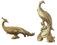 Vintage Gold Peacocks