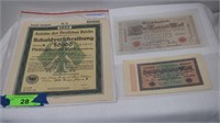 1922 Uncancelled German Gold 500,000 Mark, 1910