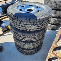4- 225/75R15 Tires 70% Tread
