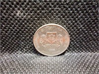 1986 Singapore 20 Cent Coin