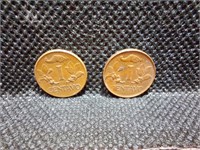 Set of 2 Columbian Coins