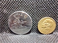 Set of 2 Brazil Coins