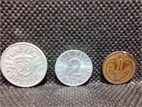 Set of 3 Austria Coins