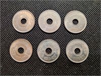 Set of 6 Egypt Coins