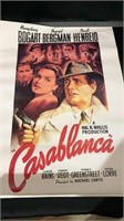 Casablanca poster approximately 19.5x27.5 inches