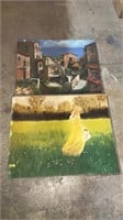 Wall art, 2 items in lot, Approximately both 30 x