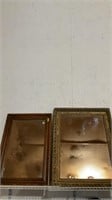 Wall mirrors, lot of 2 items both approximately