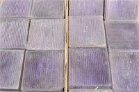 (70) Rare Sun Purple Luxfer Prism Glass Tiles