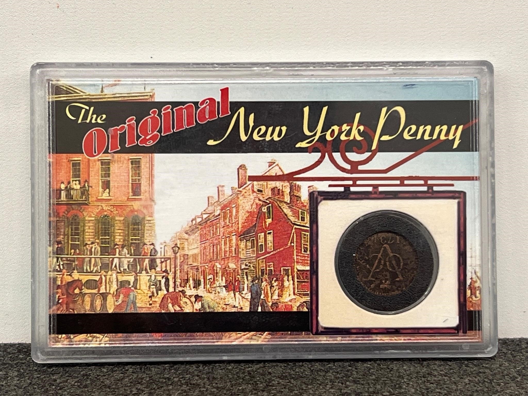 The Orginal New York Penny - 1734 The Morgan Mint