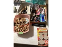 Assorted Office Supply & Clothes Pins