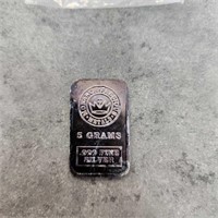 5 grams MPM .999 Fine Silver