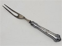 Antique Sterling Silver Carving Fork
