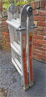 KELLER ALUMINUM FOLD UP EXTENTION LADDER