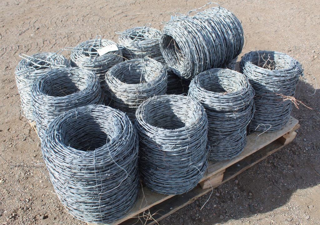 (13) Rolls New/Used Barbed Wire (view 2)