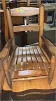 Mini wooden rocking chair