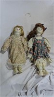 vintage part ceramic dolls