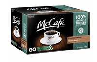 80-Pk McCafe Premium Roast Coffee K-Cup Pods