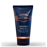 (2) King C. Gillette Mens Transparent Shave Gel,