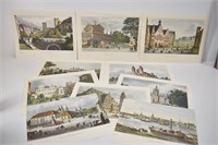 (10) Vintage Germany Europe Lithograph Prints