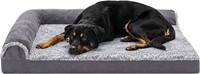 $124-Furhaven Pet Dog Bed - Deluxe Orthopedic Two-