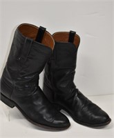Luchese Hand Made Leather Western Boots Sz 9D