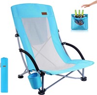 Nice C Beach Chair w/Cooler  High Back