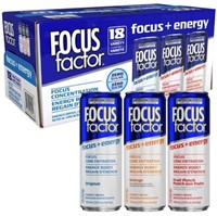 18-Pk Focus Factor Energy Drink 355 mL