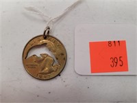Novelty Dolphin Necklace Quarter 1997 No Chain